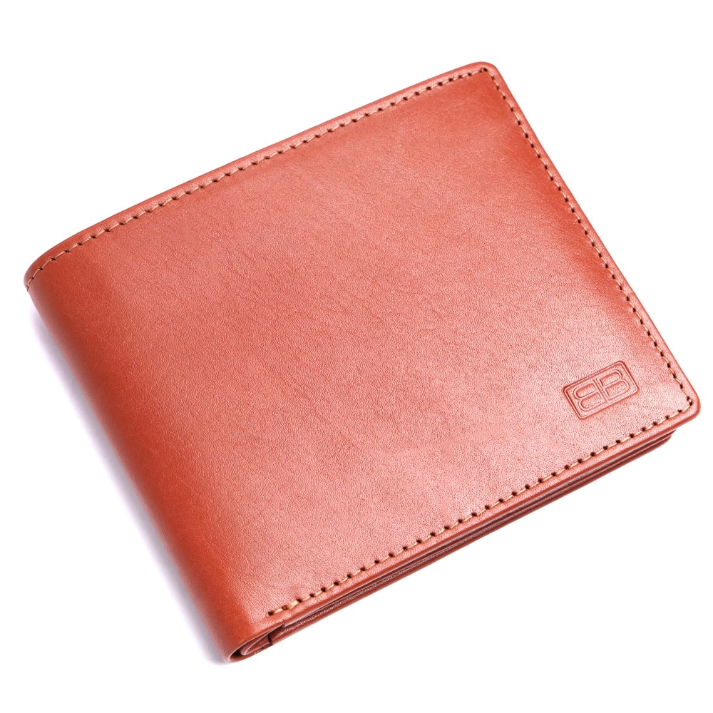 Brooklyn Bridge Genuine Leather Wallet for Men with Coin Pocket & RFID Protection - BB-MW-786-CW-FG-VTL-YS-BROWN 1