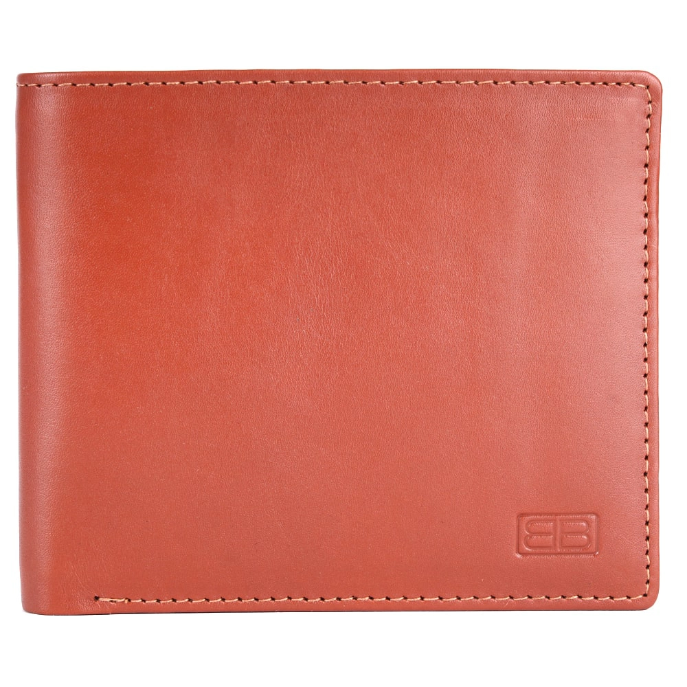 Brooklyn Bridge Genuine Leather Wallet for Men with Coin Pocket & RFID Protection - BB-MW-786-CW-FG-VTL-YS-BROWN 1
