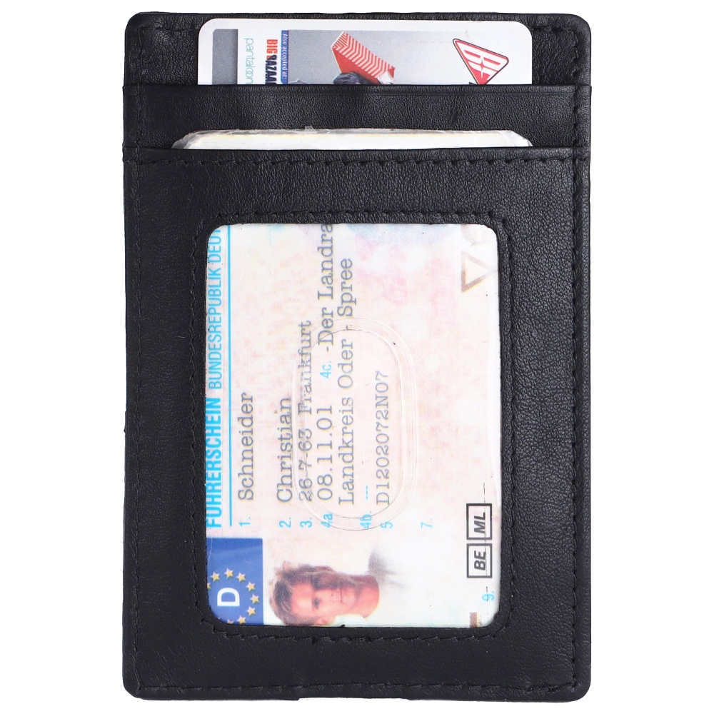 Brooklyn Bridge Genuine Leather Slim Wallet for Men – RFID Blocking & Minimalist-BB-CH-788-CW-FG-NL-YS-BLACK 1